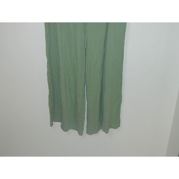Fashion to Figure Pants Size‎  3  Green Gauze Lightweight Elastic Waist Wide Leg - Picture 7 of 14
